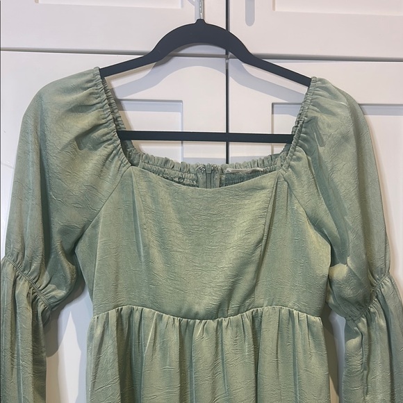 Anthropologie Sage the Label Dolce Vita Long Sleeves Mini Dress Sage Size S - Picture 4 of 17